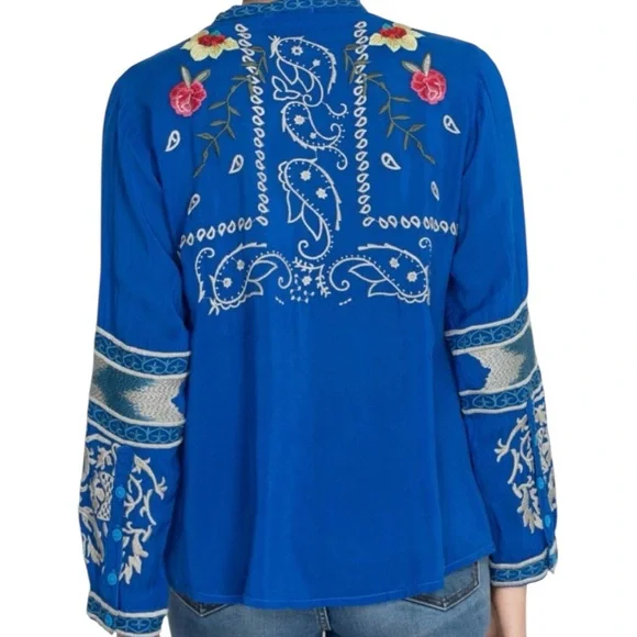 Johnny Was Tamarind Embroidered  Blouse NWT - Picture 5 of 14